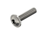 Laagbolkopbout met torx en flens ISO 7380-2 M6x10 T30 RVS A2 foto