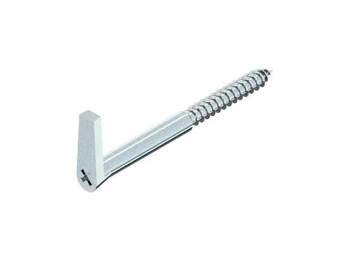 Schroefduim met houtschroefdraad Kruis 5.25x50mm Staal Verzinkt