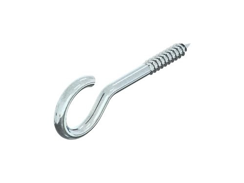 Schroefhaak met houtschroefdraad Kleine Haak 4.4x120mm Staal Verzinkt