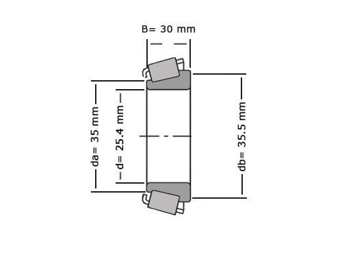 Timken Kegellager 3189