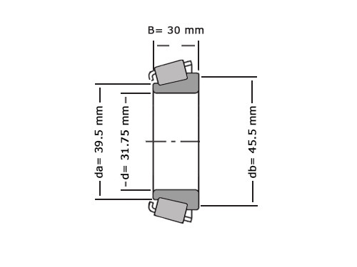 Timken Kegellager 3193