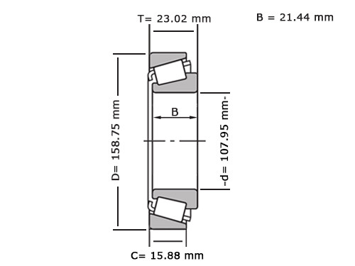 Timken Kegellager 37425/37625 (107.95x158.75x23.02mm)