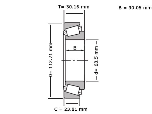 JTEKT - Koyo Kegellager 3982/3920 (63.5x112.71x30.16mm)