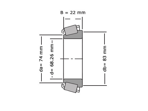 Timken Kegellager 399 AS