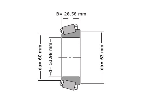 NTN Kegellager 4T-33895 (53.98x72.5x28.58mm)