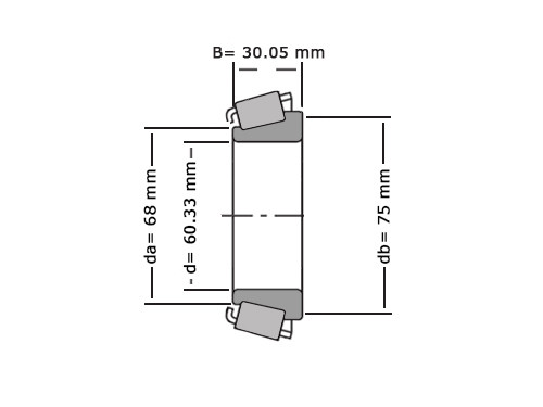 NTN Kegellager 4T-3980 (60.33x88.5x30.05mm)