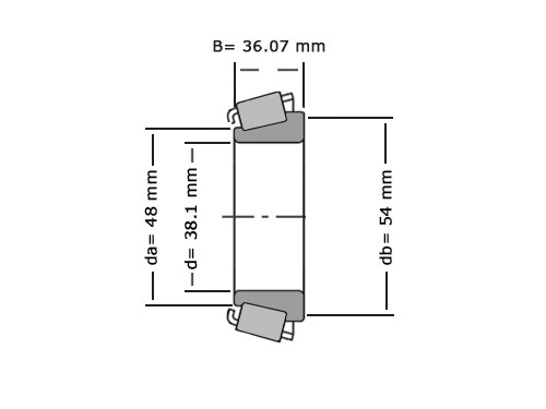 Timken Kegellager 525