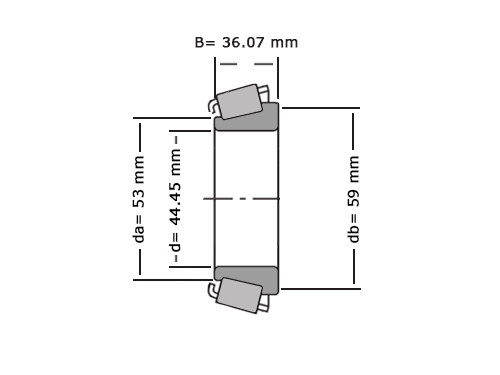 Timken Kegellager 527