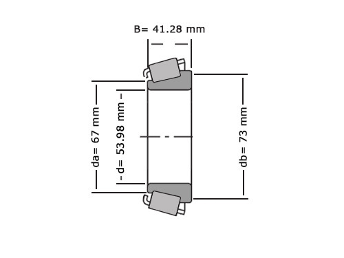 Timken Kegellager 636
