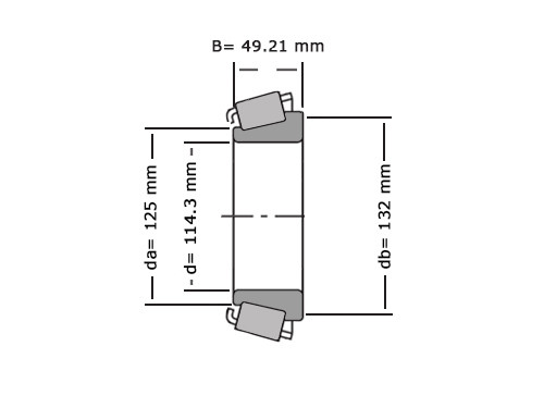 Timken Kegellager 71450