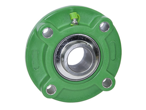 Foto van IBB Lagerblok Kunststof Groen Rond TP-UCFC206 RVS (30mm) IBB Lagerblok Kunststof Groen Rond TP-UCFC206 RVS (30mm)