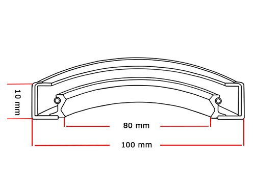 Foto van SKF Oliekeerring 80x100x10mm HMS5 V SKF Oliekeerring 80x100x10mm HMS5 V