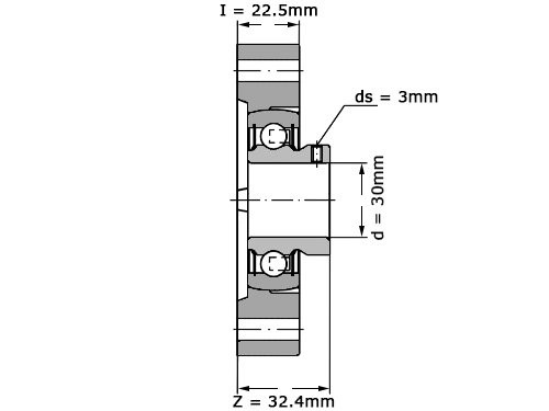 Foto van INA Lagerblok Ovaal FLCTEY30 (30mm) INA Lagerblok Ovaal FLCTEY30 (30mm)