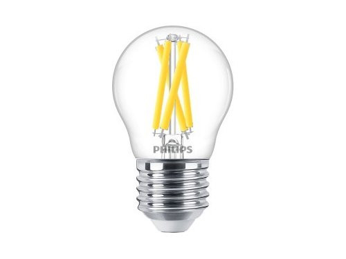 Philips LED kogel E27 3,4-40W filament helder WarmGlow blister