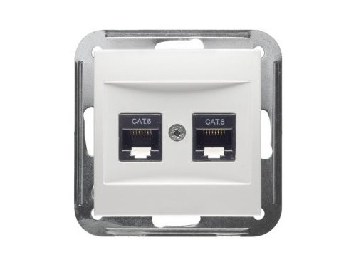 PEHA Badora LW inbouw unit UTP CAT6 RJ45 dubbel