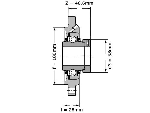 INA Lagerblok Rond TFE40 XL (40mm)