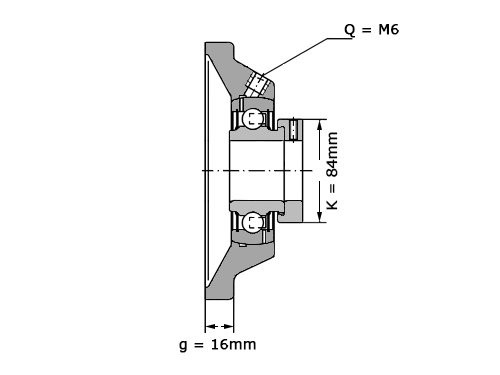 INA Lagerblok Vierkant PCJ60 N (60mm)