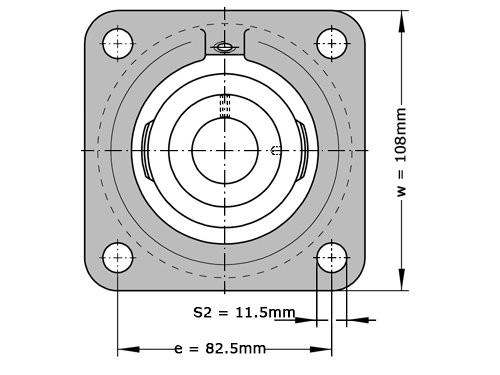 INA Lagerblok Staand PCF30 (30mm)