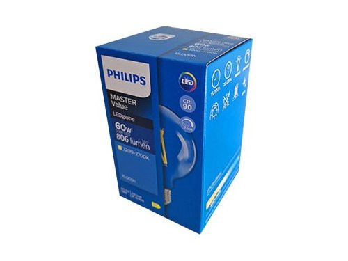 Philips LED Globe G93 E27 5,9-60W filament helder dimtone