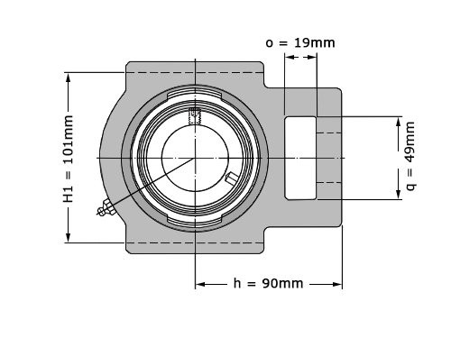 SKF Lagerblok Span TU50 FM (50mm)