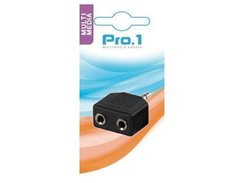 Audio adapter 3,5 jack stereo -> 2 contra 3,5 stereo