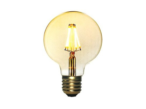 Foto van LED Globe G80 E27 4-40W E27 2200K filament gold dimbaar LED Globe G80 E27 4-40W E27 2200K filament gold dimbaar