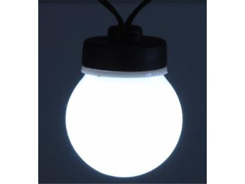 Feestverlichting 20 lampen G50 warmwit mat koppelbaar