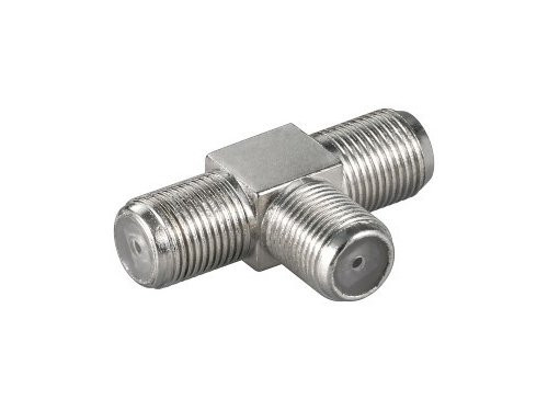 F-connector T-stuk 3 x female