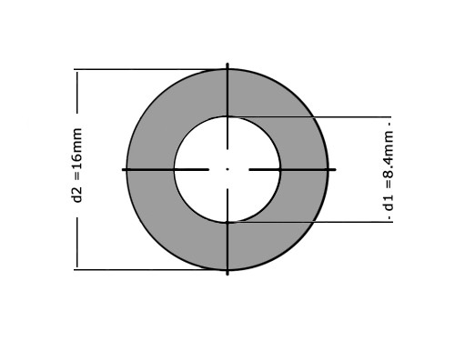 Sluitring DIN 125A M8 Verzinkt (200 stuks)