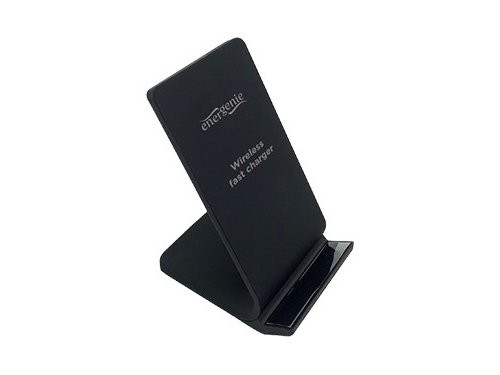 Draadloze Qi lader standaard 10W zwart voor smartphone