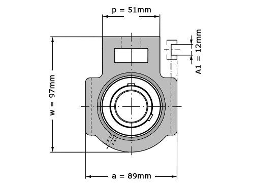 FAG Lagerblok Span UCT205 (25mm)