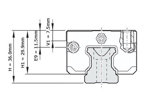 Bosch Rexroth Kogelwagen Aluminium KWD-025-SNS-C0-N-1 Zonder Kogelketting