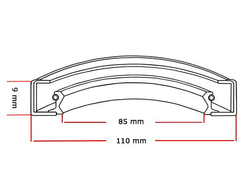 Oliekeerring 85x110x9mm B1 NBR 70