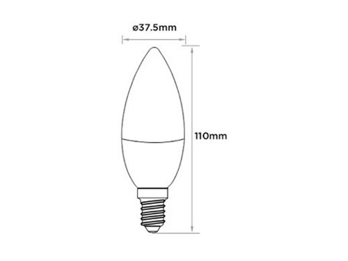 Foto van RGB-CCT LED E14 Kaars 4W RF 2.4G RGB-CCT LED E14 Kaars 4W RF 2.4G