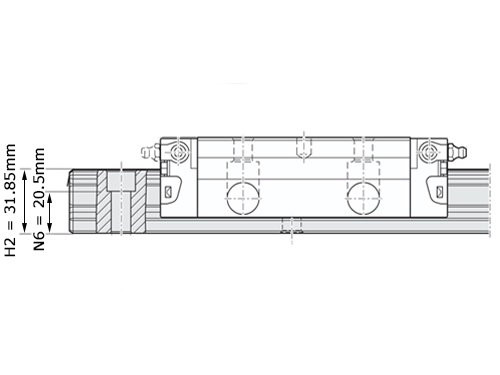 Foto van Bosch Rexroth Kogelwagen Koolstofstaal KWD-035-FLS-C3-X-1 Zonder Kogelketting Bosch Rexroth Kogelwagen Koolstofstaal KWD-035-FLS-C3-X-1 Zonder Kogelketting