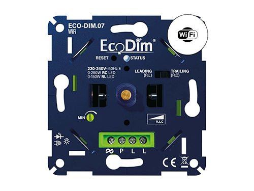 LED dimmer 0-250W EcoDim universeel - WiFi