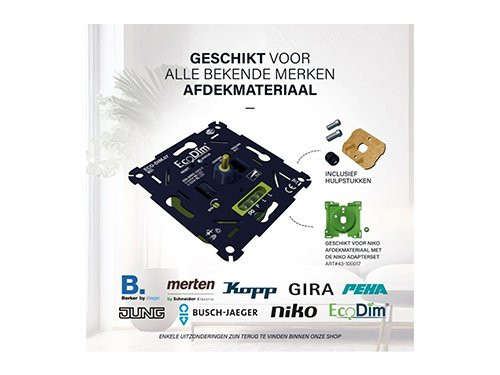 LED dimmer 0-250W EcoDim universeel - WiFi