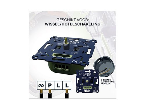 LED dimmer 0-250W EcoDim universeel - WiFi