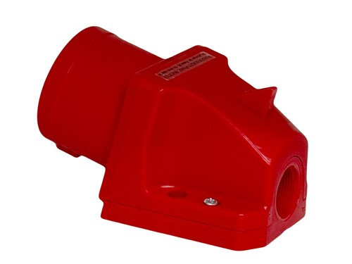 CEE 5P/32A/400V opb wcd rood met pennen en fasewisselaar