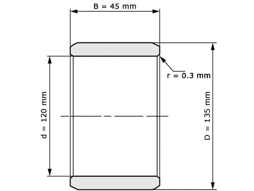 Foto van INA Binnenring Naaldhulslager IR 120x135x45 EGS INA Binnenring Naaldhulslager IR 120x135x45 EGS