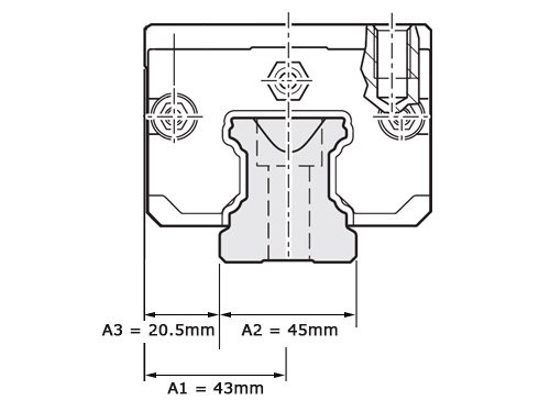 Bosch Rexroth Kogelwagen Koolstofstaal KWD-045-SLH-C1-N-1 Zonder Kogelketting