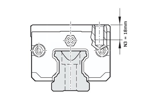 Bosch Rexroth Kogelwagen Koolstofstaal KWD-045-SLH-C1-N-1 Zonder Kogelketting