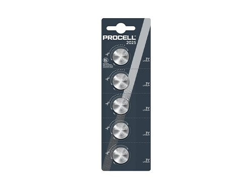 Foto van Duracell Procell lithium batterij CR2025 3V blister(5) Duracell Procell lithium batterij CR2025 3V blister(5)