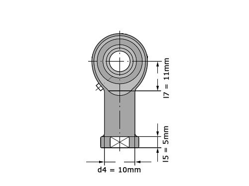 INA Stangkop GIKR6 PB (6x20x9mm)