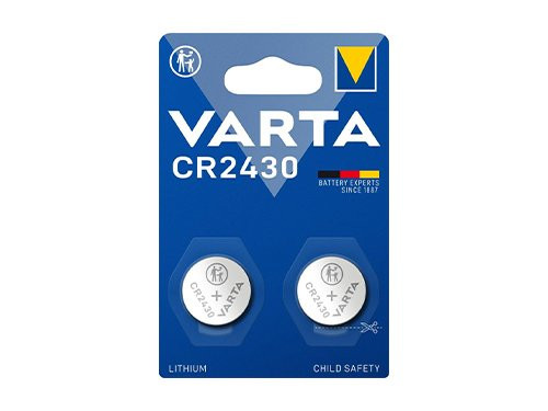Foto van Varta CR2430 lithium knoopcel batterij 3V blister(2) Varta CR2430 lithium knoopcel batterij 3V blister(2)