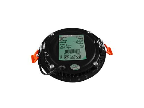 Foto van LED panel downlight 6W 4000K incl. driver zwart LED panel downlight 6W 4000K incl. driver zwart
