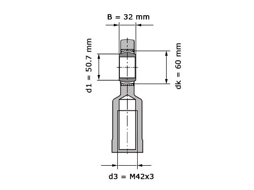 INA Stangkop GIR45 UK 2RS (45x102x32mm)