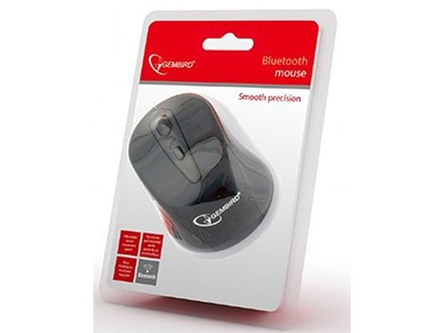 Bluetooth draadloze optische muis zwart met zijknoppen