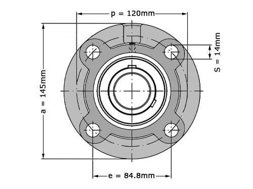 FAG Lagerblok Rond UCFC208-24 J7 (38.1mm)