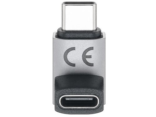 USB-C adapter - male/female verticaal kort